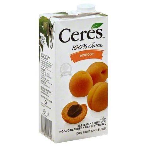Ceres 100% Juice, Apricot - 33.8 Ounces