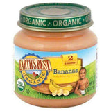 Earths Best Organic Bananas, 2 (6 Months+) - 4 Ounces