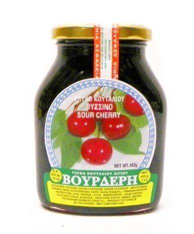 Vourderis Sour Cherry Preserves - 453 Grams