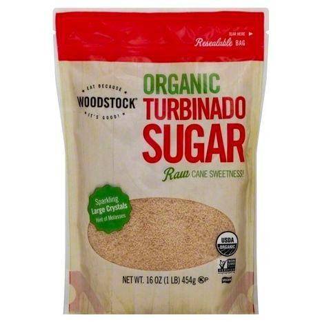 Woodstock Turbinado Sugar, Organic - 16 Ounces