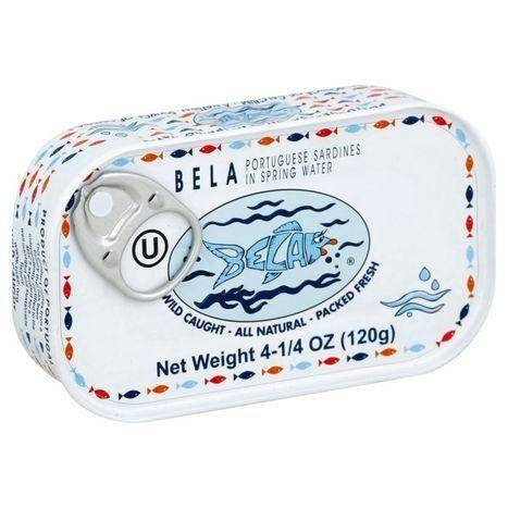 Bela Sardines, Portuguese, in Spring Water - 4.25 Ounces