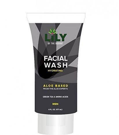 Lily of the Desert Men's Face Wash, Hydrating - 6 Fluid Ounces