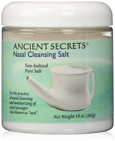 Ancient Secrets Nasal Cleansing Salt Non Iodized Salt-10 Oz