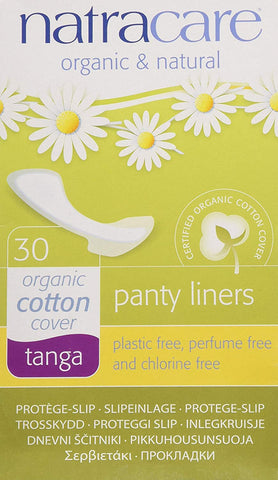 Natra Care Organic Cotton Cover Tanga Panty Liners-30 Liners