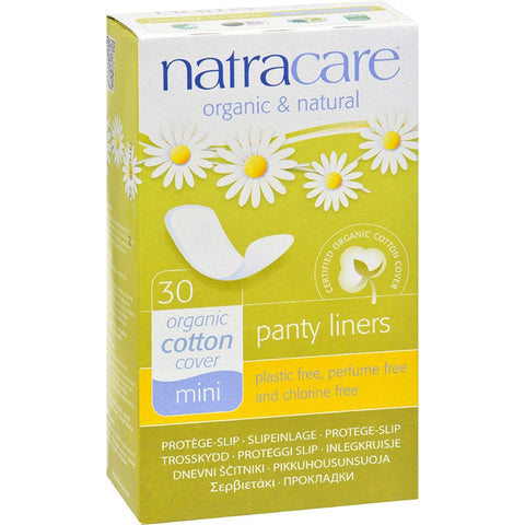 Natra Care Organic Cotton Cover Mini Panty Liners-30 Liners