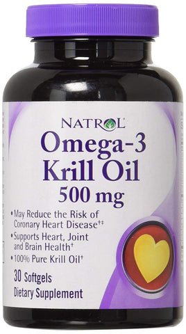 Natrol Omega-3 Krill Oil 500 Mg-30 Softgels