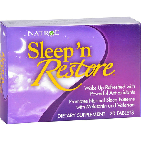 Natrol Sleep'n Restore Dietary Supplement-20 Tablets