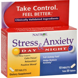 Natrol Stress & Anxiety, Day & Night-20 Tablets
