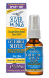 Natural Path Silver Wings Colloidal Silver Herbal Tincture Spray With Echinacea & Oregano Immune Support 150 PPM-1 Oz