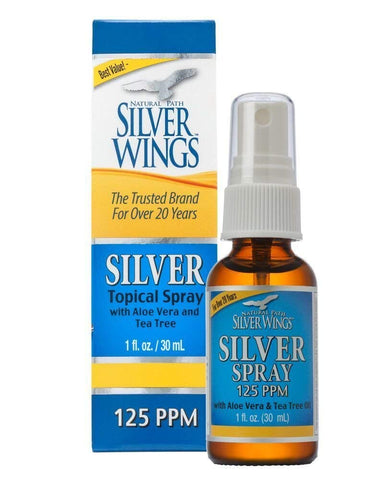 Natural Path Silver Wings Silver Tropical Spray With Aloe Vera & Tea Tree 125 PPM-1 Oz