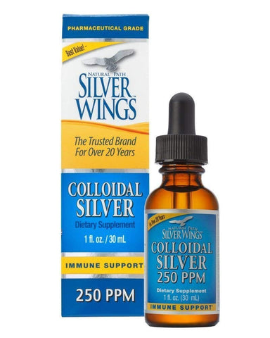 Natural Path Silver Wings Colloidal Silver Immune Support 250 PPM-1 Oz