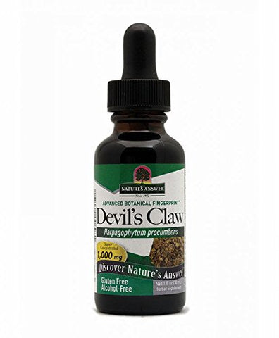 Nature's Answer Devil's Claw Harpagophytum Procumbens 1000 Mg-1 Oz