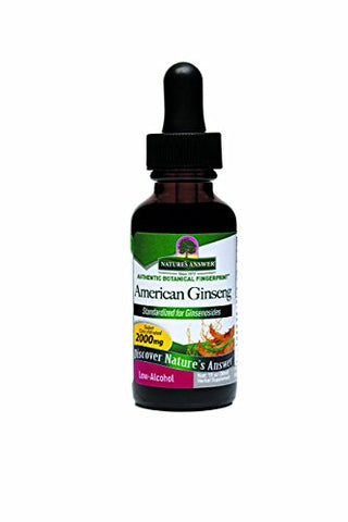 Nature's Answer Ginseng Panax Quinquefolius 2000 Mg Low Alcohol-1 Oz