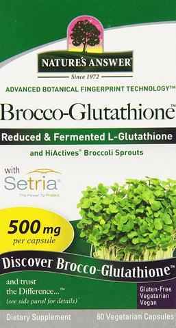 Nature's Answer Brocco Glutathione 500 Mg-60 Vegetarian Capsules