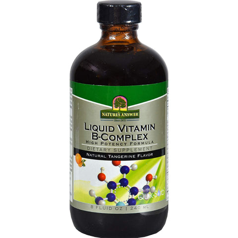 Nature's Answer Liquid Vitamin B-Complex Natural Tangerine Flavor-8 Oz