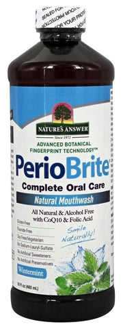 Nature's Answer Perio Brite Natural Mouthwash Wintermint-16 Oz