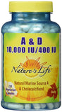 Nature's Life Vitamin A & D 10,000 IU/400 IU-250 Vegetarian Capsules