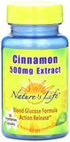 Nature's Life Cinnamon 300 Mg Extract Blood Glucose Formula-60 Vegetarian Capsules