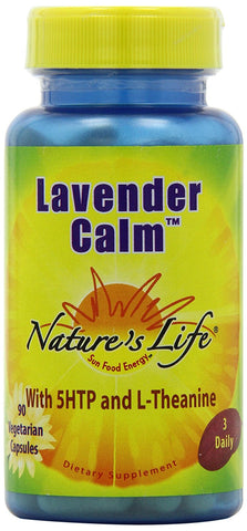 Nature's Life Lavender Calm With 5 HTP & L-Theanine-90 Vegetarian Capsules