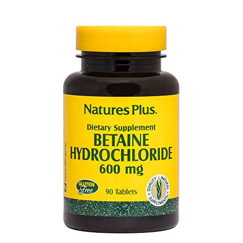 Natures Plus Betaine Hydrochloride 600 Mg-90 Tablets