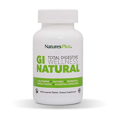 Natures Plus GI Natural Total Digestive Wellness-90 Bi Layered Tablets