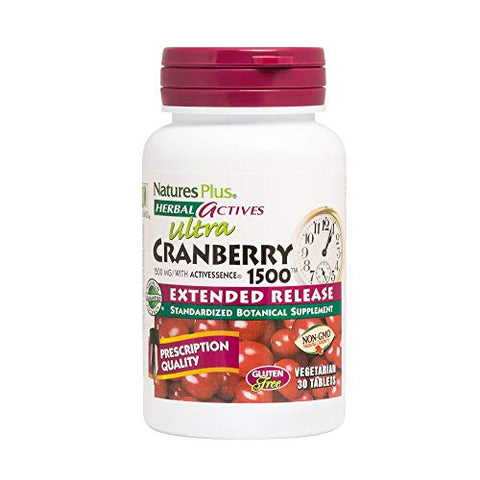 Natures Plus Ultra Cranberry 1500 Mg Extended Release-30 Vegetarian Tablets