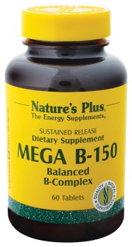 Natures Plus Mega B-150 Balanced B-Complex-60 Tablets