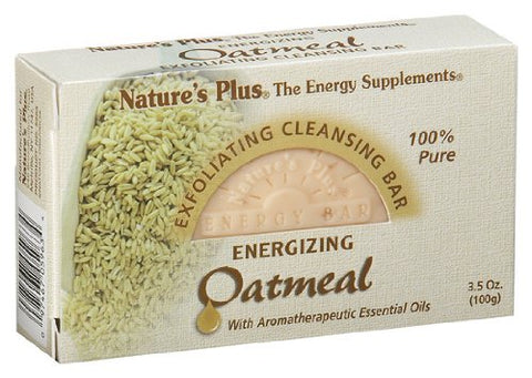 Natures Plus Exfoliating Cleansing Bar Oatmeal-3.5 Oz