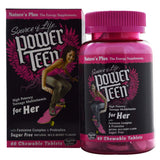 Natures Plus Power Teen High Potency Multivitamin For Her-60 Chewable Tablets