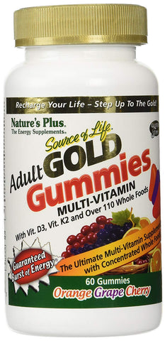Natures Plus Source Of Life Adult Gold Multivitamin-60 Gummies
