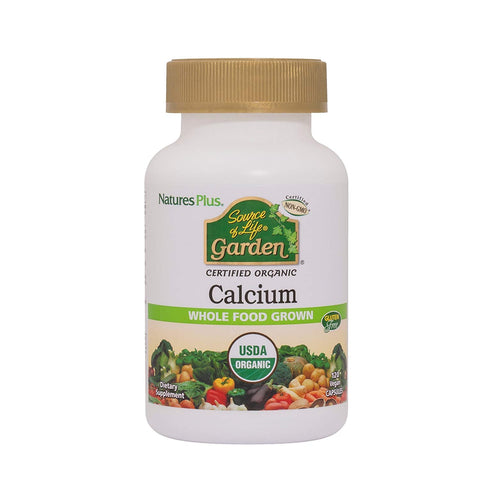 Natures Plus Organic Calcium Whole Food Grown-120 Vegetarian Capsules