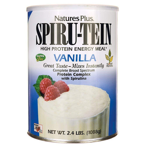 Natures Plus Spiru-Tein Protein Complex With Complex Vanilla Flavor-2.4 Lbs