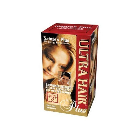 Natures Plus Ultra Hair Plus For Men & Women Sustained Release-60 Tablets