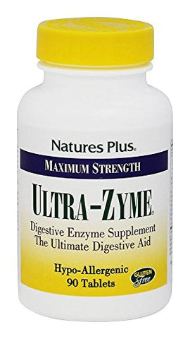 Natures Plus Ultra-Zyme Maximum Strength Digestive Enzyme-90 Capsules