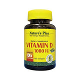 Natures Plus Vitamin D3 1000 IU Gluten Free-180 Softgels