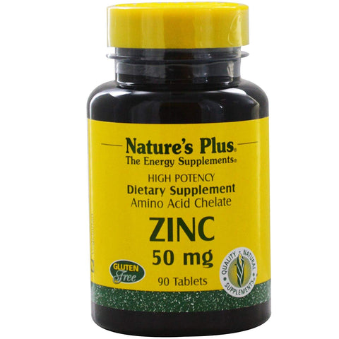 Natures Plus Zinc 50 Mg High Potency-90 Tablets