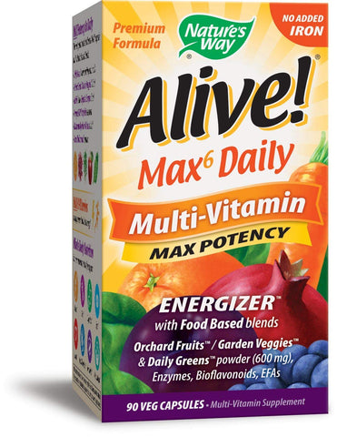 Nature's Way Alive Multivitamin Max Potency-90 Vcaps