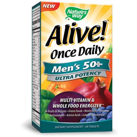 Nature's Way Alive Once Daily Men's 50+ Multivitamin-60 Tablets