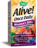 Nature's Way Alive Once Daily Women 50+ Ultra Potency Multi-Vitamin-60 Tablets