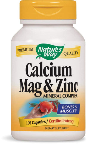 Nature's Way Calcium, Mag & Zinc Mineral Complex-100 Capsules