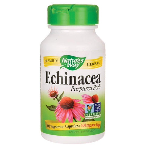 Nature's Way Echinacea Purpurea Herb 400 Mg-100 Vegetarian Capsules