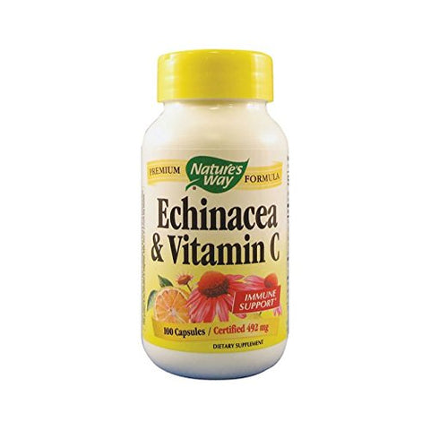 Nature's Way Echinacea & Vitamin C Immune Support 100 Mg-100 Capsules