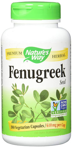 Nature's Way Fenugreek Seed 610 Mg-180 Vegetarian Capsules