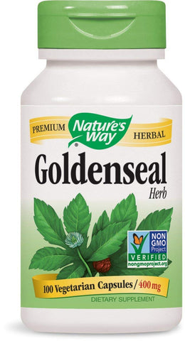 Nature's Way Goldenseal Herb 400 Mg-100 Vegetarian Capsules