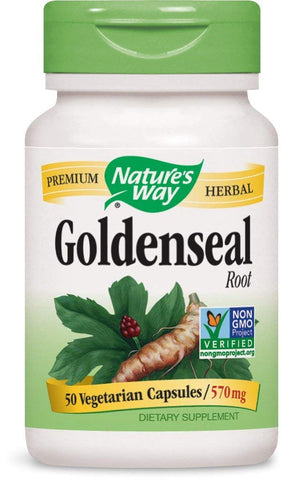 Nature's Way Goldenseal Root 570 Mg-50 Vegetarian Capsules