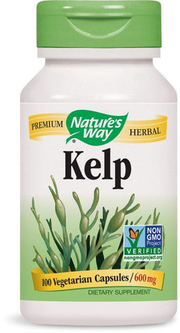 Nature's Way Kelp 600 Mg Dietary Supplement-100 Capsules