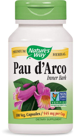 Nature's Way Pau D'Arco Inner Bark 545 Mg-100 Vegetarian Capsules