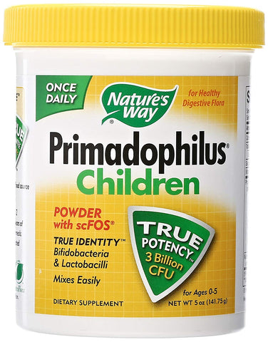 Nature's Way Primadophilus Children Powder With FOS 3 Billion CFU-5 Oz Note: Need To Be Refrigerated