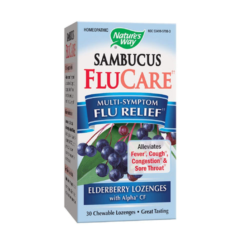 Nature's Way Sambucus Multi-Symptom Flucare-30 Chewable Lozenges