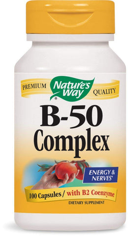 Nature's Way B-50 Complex With B2 Coenzyme-100 Capsules